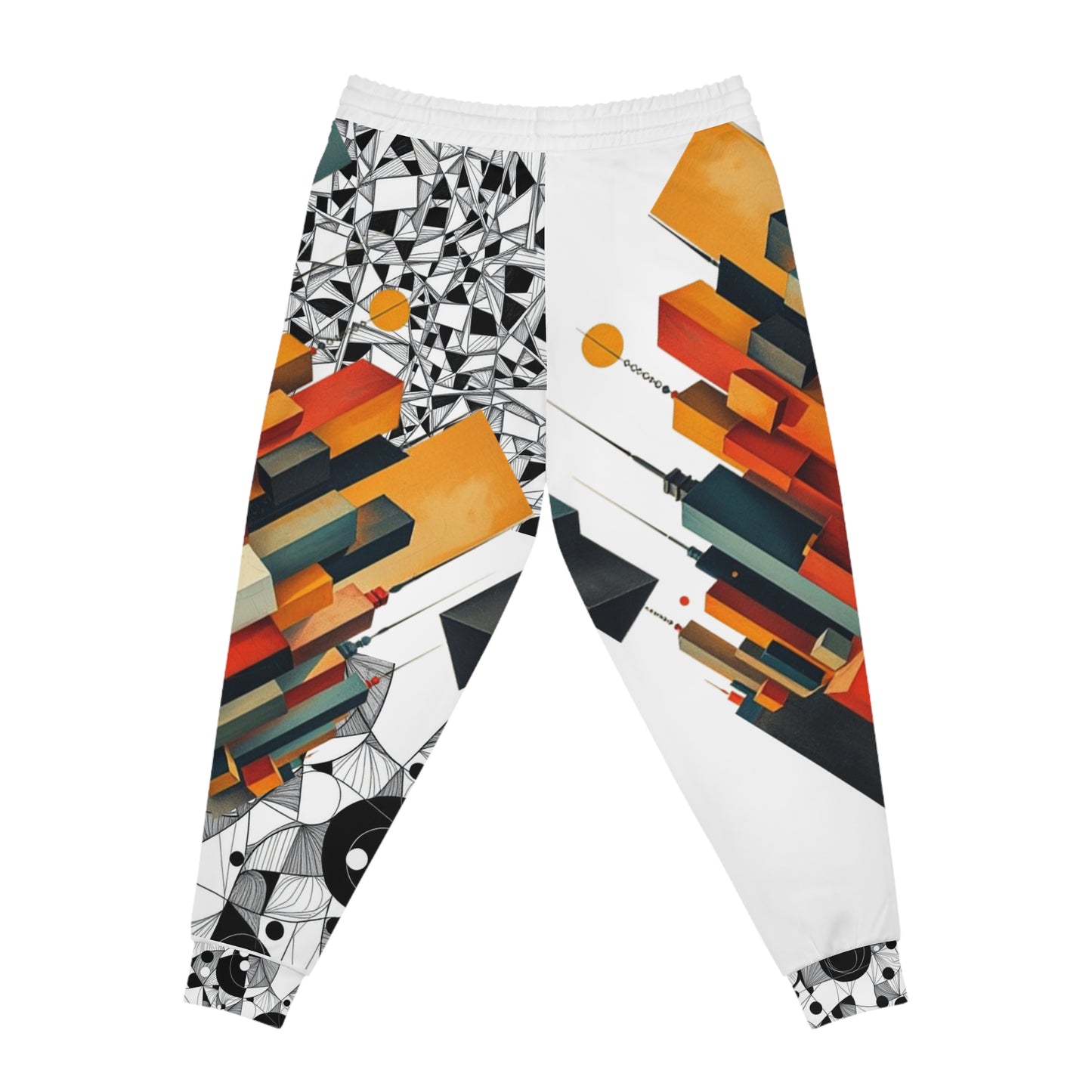 Men's Geometric Print Athletic Joggers for Active Lifestyle