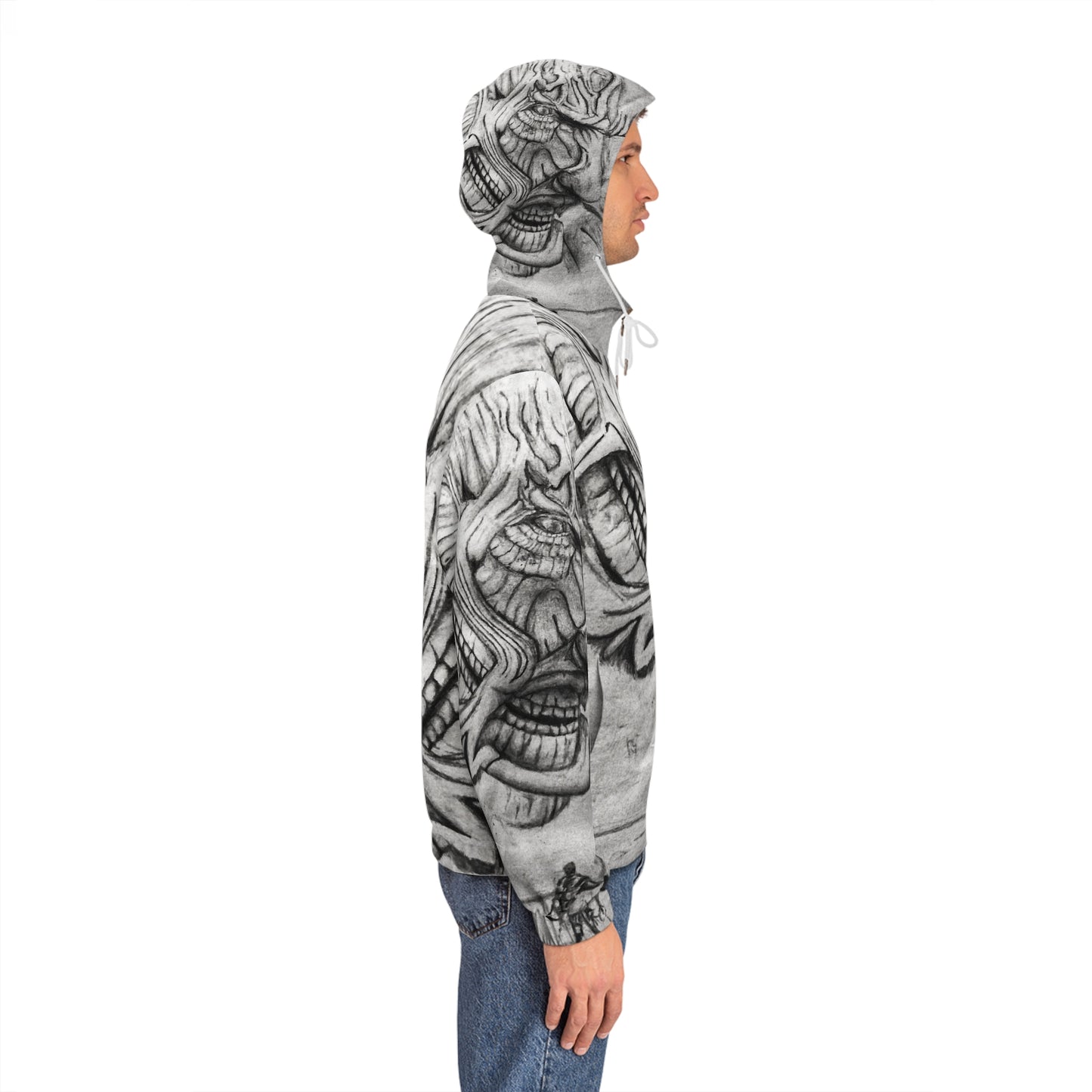 Men's Full-Zip Hoodie (AOP) | SA "AOT"