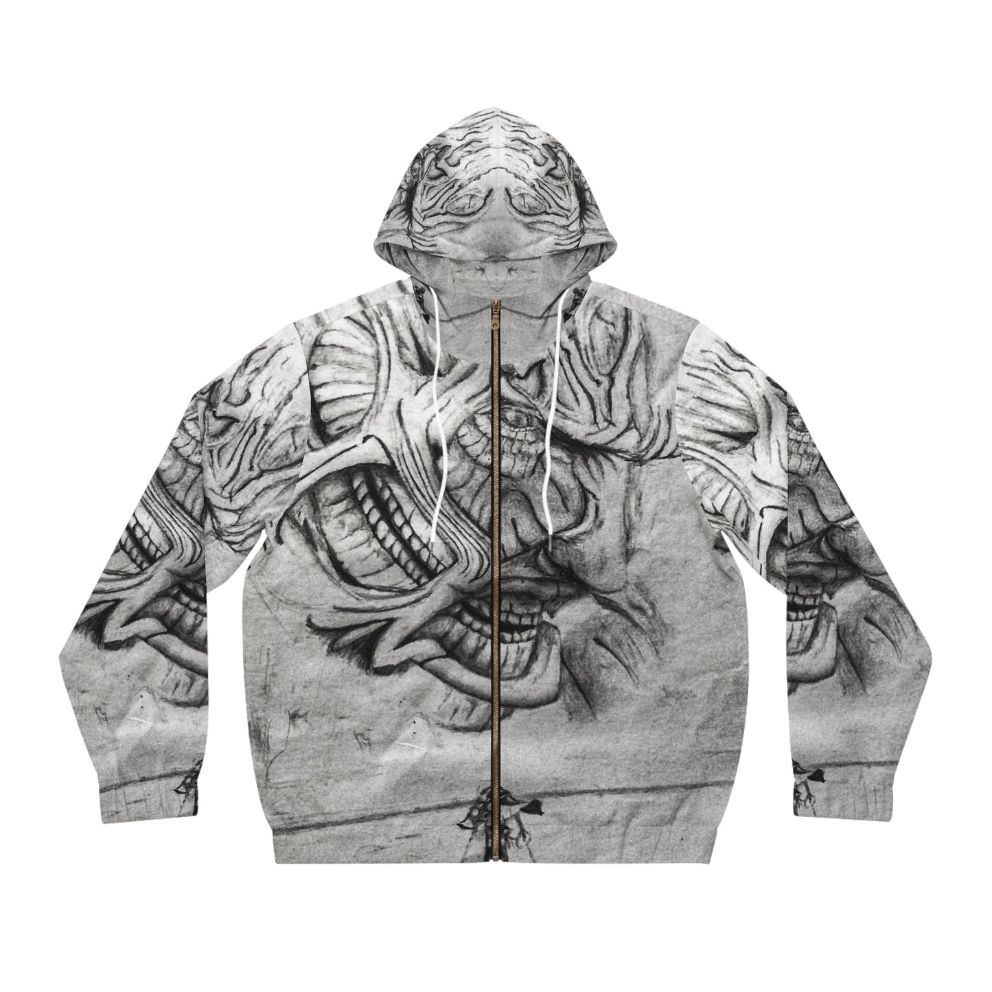 Men's Full-Zip Hoodie (AOP) | SA "AOT"