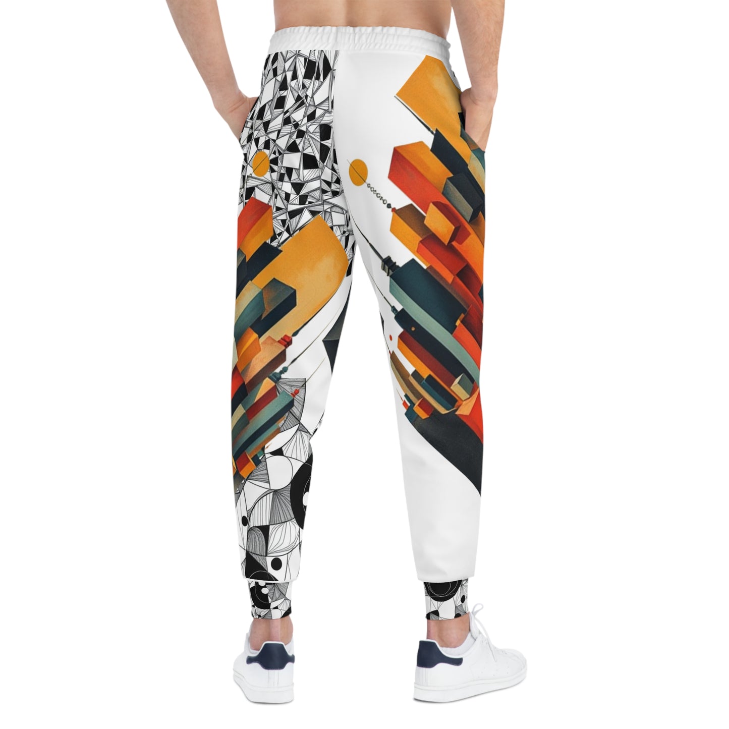 Men's Geometric Print Athletic Joggers for Active Lifestyle